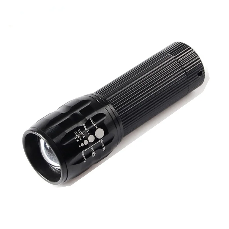 

Mini NEW Q5 2000 Lumens LED Flashlight 3-Mode LED Torch Zoom Waterproof Flashlight By 3*AAA Battery Lantern Portable Lights 1pc