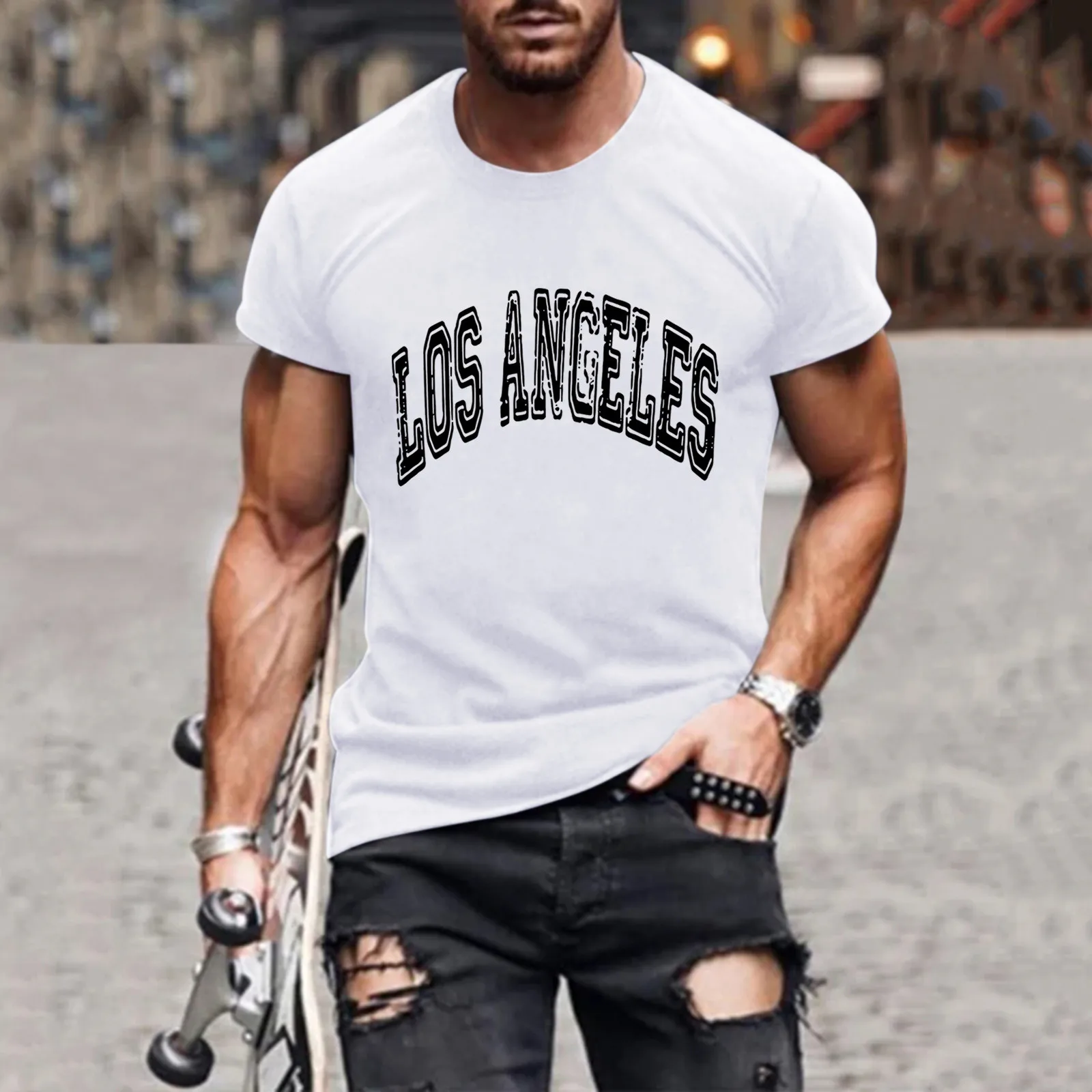 

Мужская рубашка с круглым вырезом, свободная Повседневная рубашка с короткими рукавами, модная рубашка с буквенным принтом, модные блузки на пуговицах с ворсом, классические рубашки