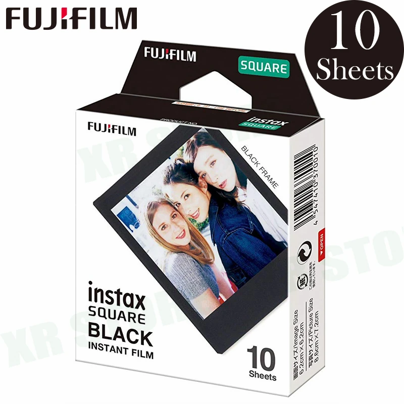 Квадратная пленка Fujifilm Instax Mini 20-100 листов белая/черная фотобумага с краями для