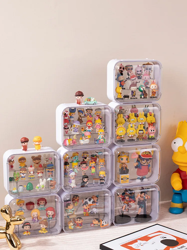 

Blind Box Showcase Hand-made Action Figures Display Case Garage Kits Collectible Model Art crafts Box Toy Doll Storage Organizer