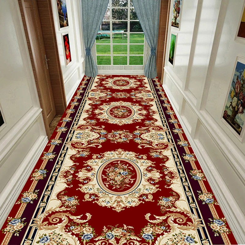 

Persian Style Living Room Area Rug Home Decor Long Hallway Corridor Runner Carpet Bedroom Rug Absorbent Kitchen Mat Doormat