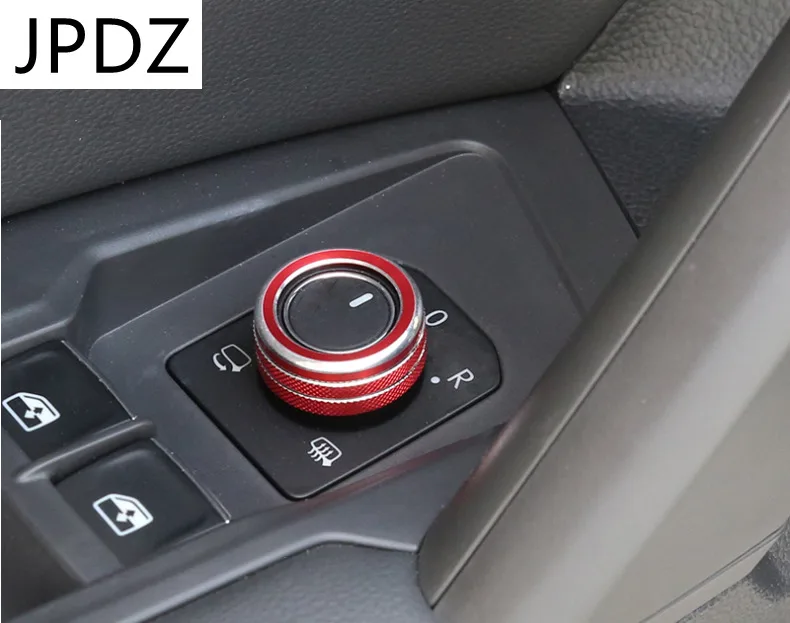 

Декоративный чехол для зеркала заднего вида с кнопкой регулировки для VW seat ibiza POLO GTI Golf 4 5 6 7 8 Passat B8 Tiguan 2018-2021