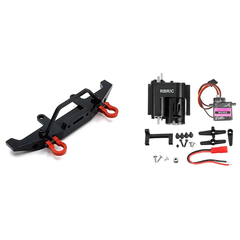 

Metal 2 Speed Transmission Speed Change Gearbox With Front Bumper,For WPL C14 C24 B14 B16 B36 MN D90 D91 MN99S RC Car