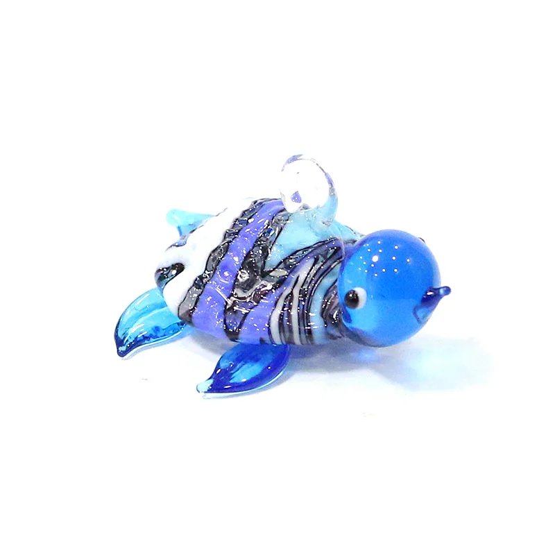 

Floating Glass Sea Turtle Mini Figurines Pendant Aquarium Fish Tank Decoration Supplies Cute Marine Animal Tiny Statue Ornaments