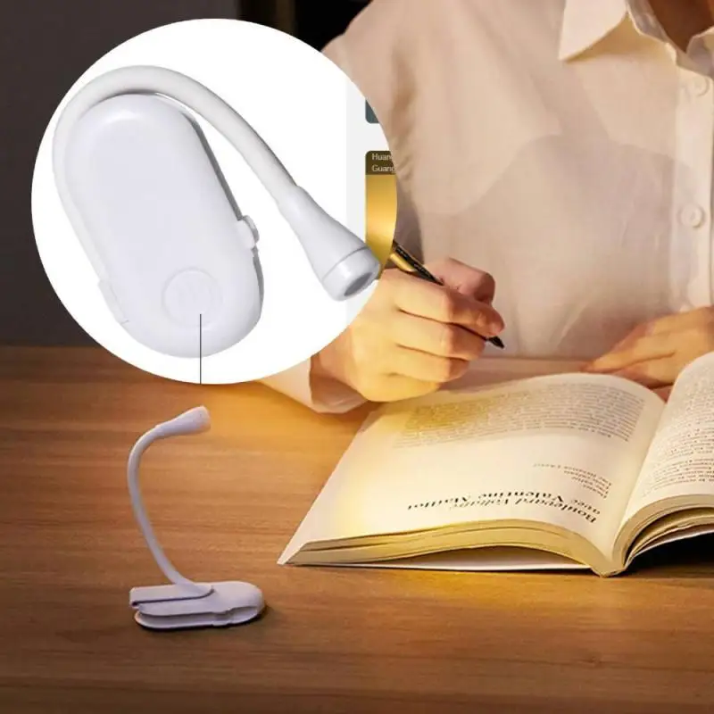 

Настольная лампа с защитой глаз, Регулируемый мини-светильник с защелкой и питанием от батарейки, гибкая, для путешествий, спальни, чтения