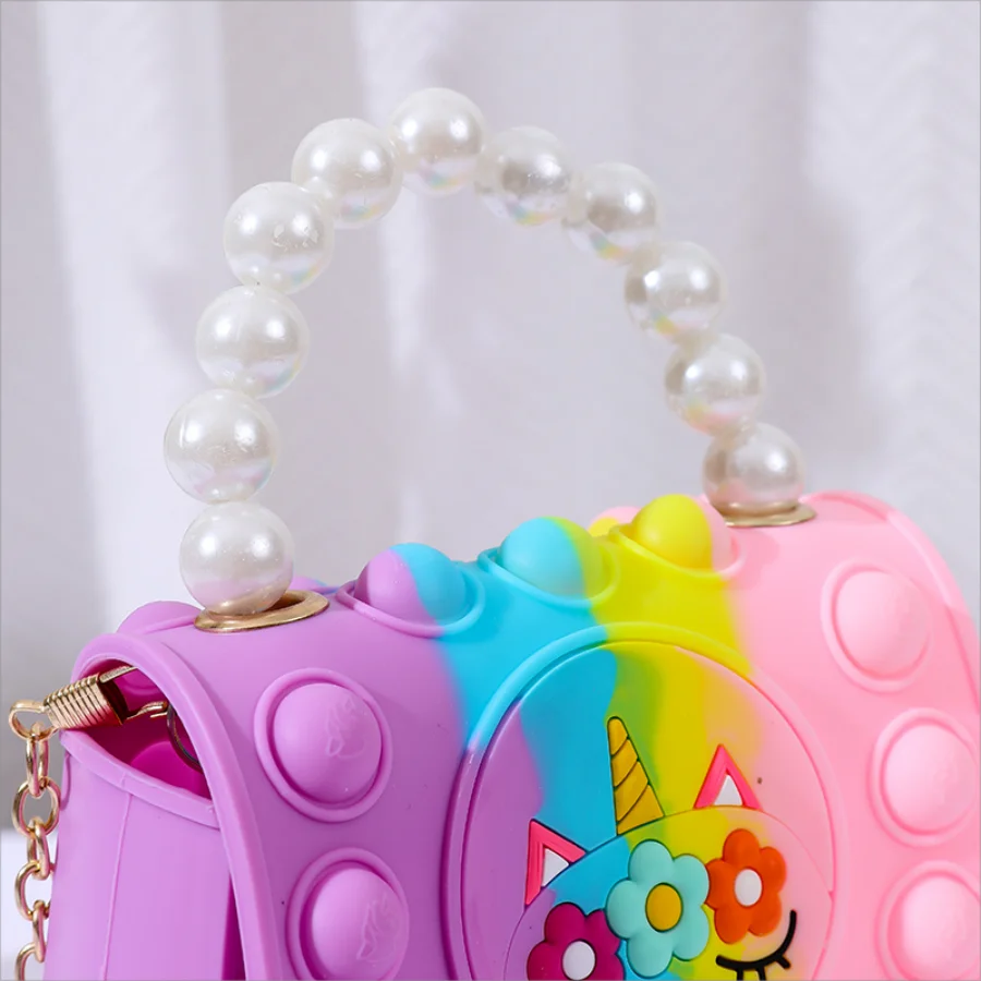 Силиконовая Детская Сумка-мессенджер С Милыми Животными Косметичка На Плечо