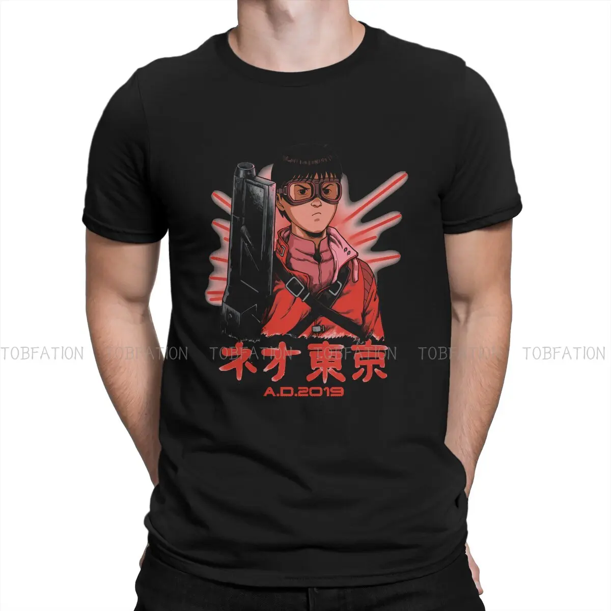 

Akira Kaori Film Crewneck TShirts Neo Tokyo AD 2019 Distinctive Men's T Shirt New Trend Tops Size S-6XL
