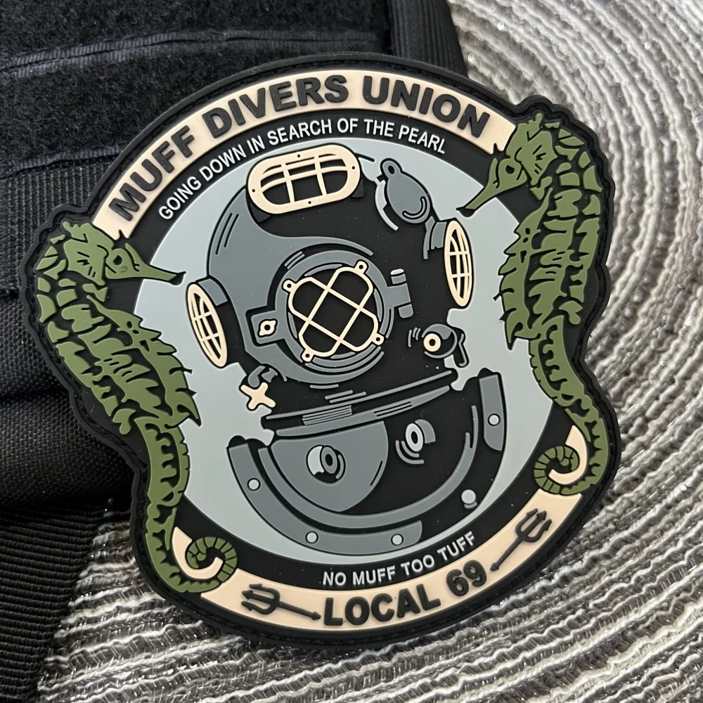 Нашивки Muff для одежды из ПВХ с крючком и петлей тактические наклейки на рюкзак