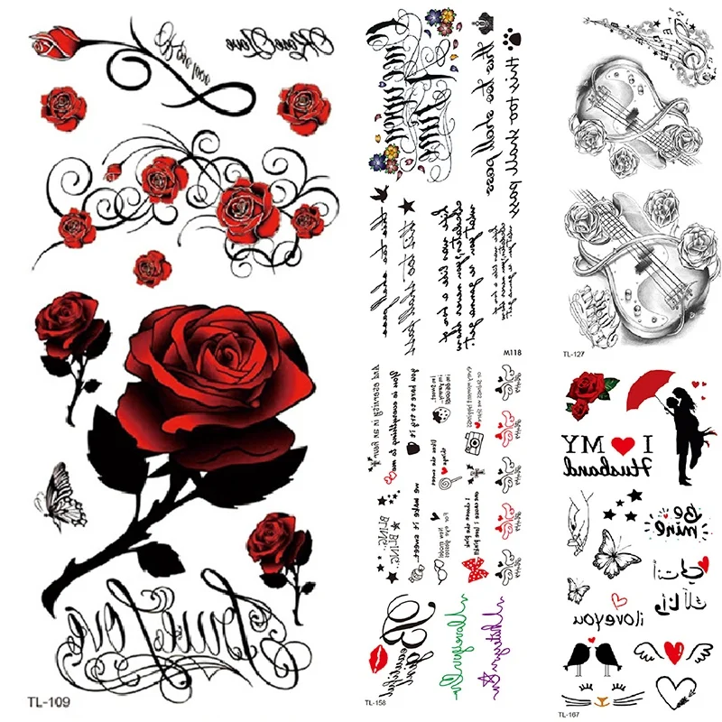 

Татуировка-наклейка «Роза» на День святого Валентина