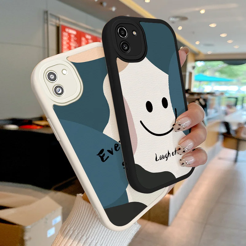 

Text Smiley Face Case for Samsung Galaxy A03 A03S A10S A11 M12 India A12 Nacho A12S A13 A20S A21S A22 A23 A30 F12 M22 M32