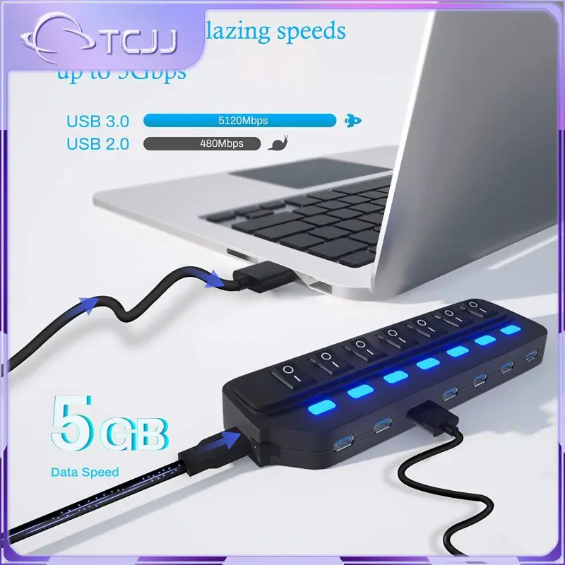 

Usb-разветвитель с переключателем, длина кабеля 30 см