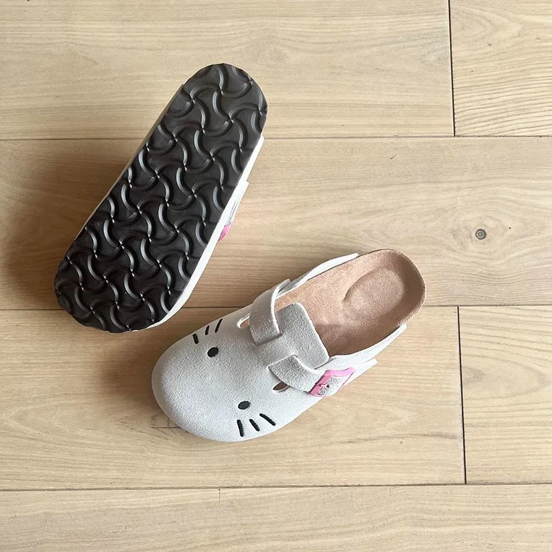 Sanrio Hello Kitty милые аниме-тапочки женские домашние тапочки на толстой подошве