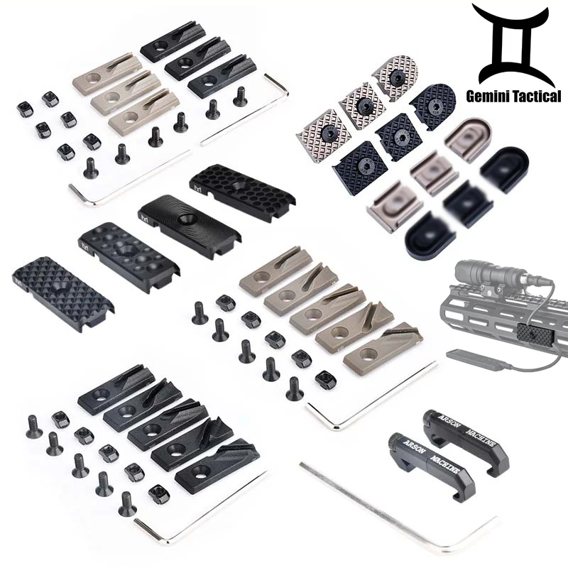 

3pcs/Set Tactical Flashlight Pressure Switch System Cable Management M-LOK Keymod DBAL PEQ Wire Guide Tail Fixed 20mm Picatinny