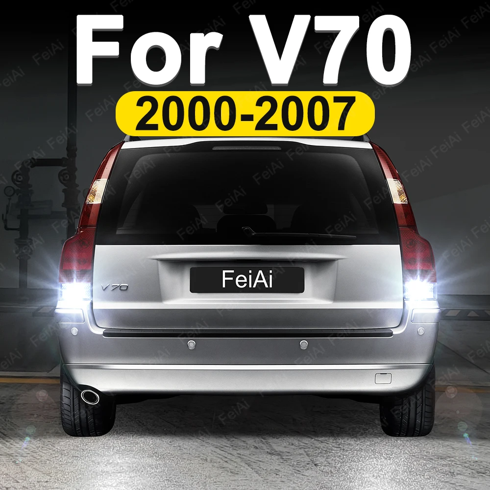 

Для Volvo V70 MK2 светодиодные фонари заднего хода V70 аксессуары 2000 2001 2002 2003 2004 2005 2006 2007 светодиодные резервные лампы заднего хода