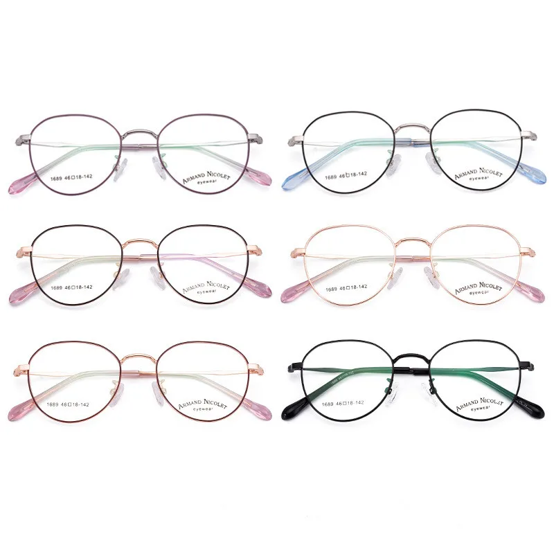 Очки TGCYEYO круглые оптические для мужчин и женщин Модные Винтажные с прозрачными