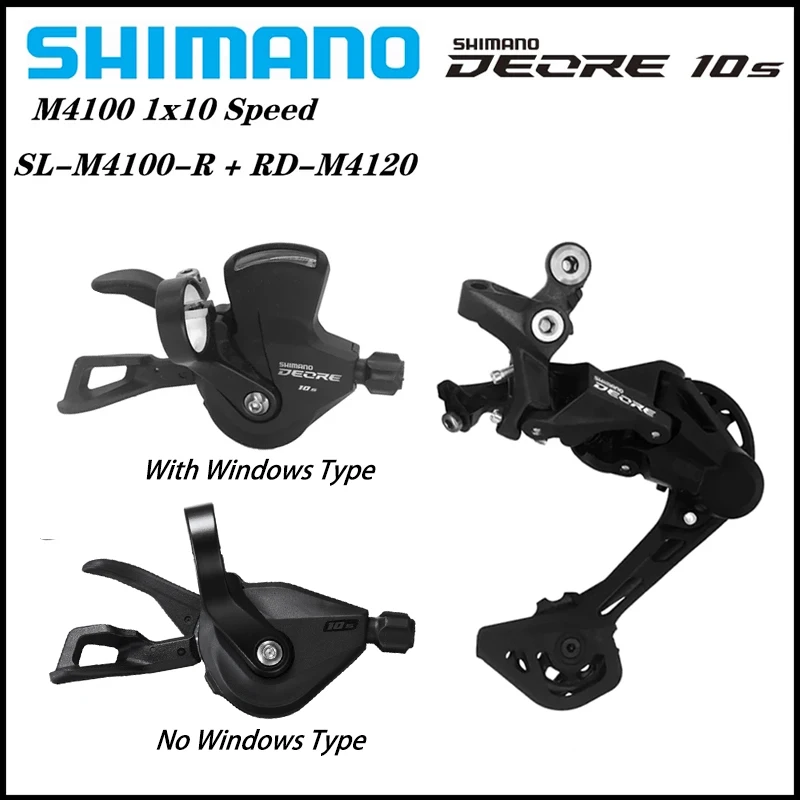

SHIMANO Deore M4100 1x10S MTB Bike Derailleurs Groupset SL-M4100 Shifter Lever RD-M4120 RD-M5120 Rear Bicycle Switch Basic M6000