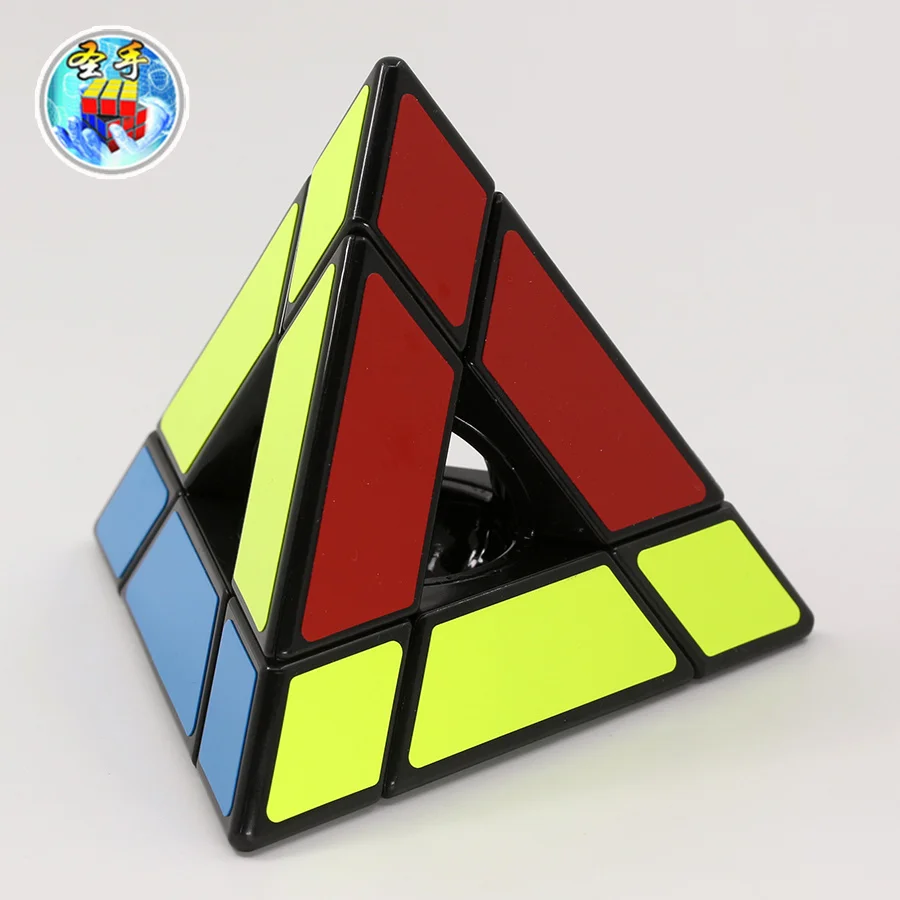 

Sengso Pyramid Cube Hollow Tower Speical Shape Magic Cubes Pyramorphix Stickerless Triangle 4 Faces Black Twist Magic Puzzles