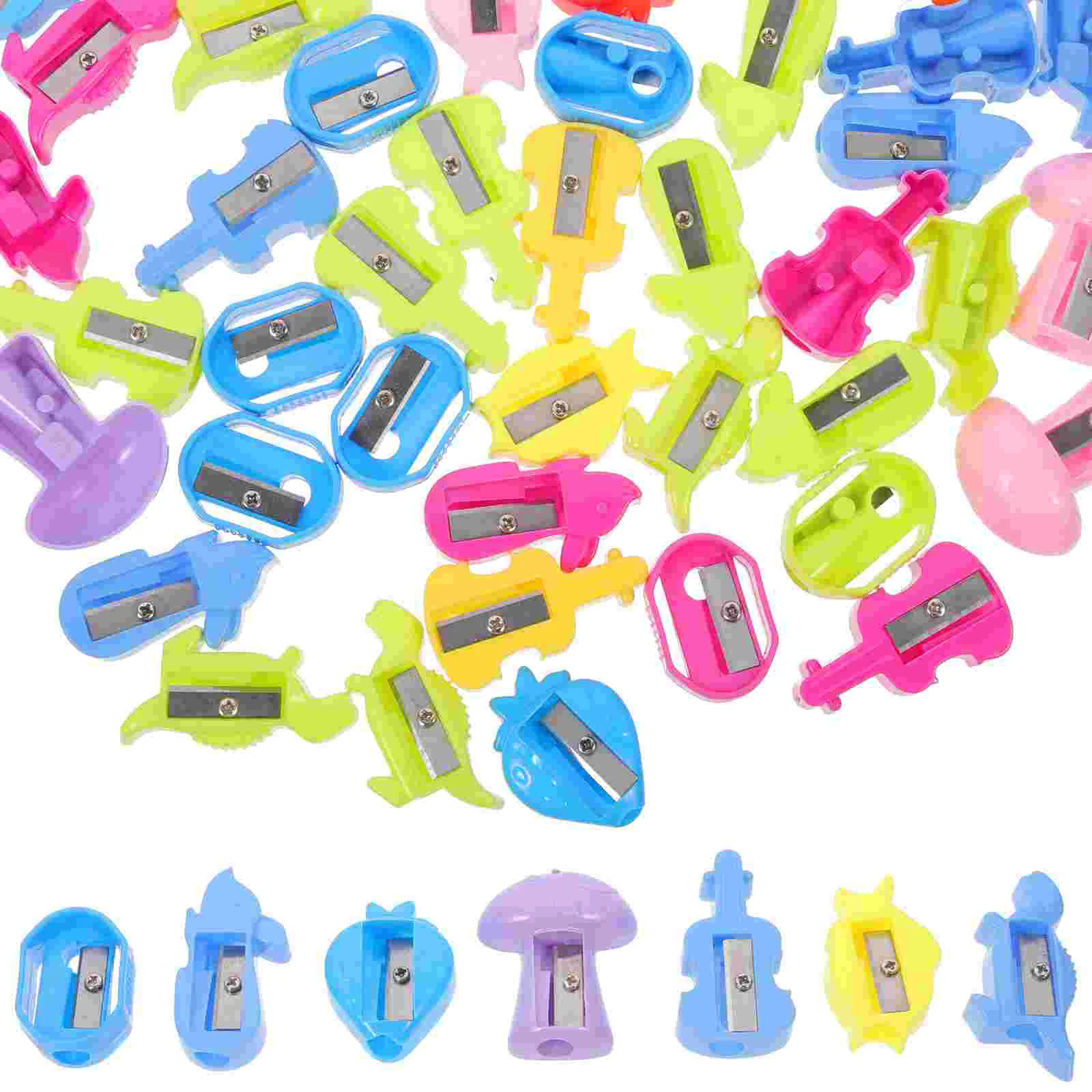 

50 шт. ручные точилки, Детские ручные точилки, портативные Детские Точилки для подарка (смешанный стиль)