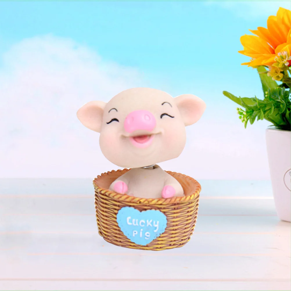 

1pc Adorable Creative Dashboard Ornament Shaking Cartoon Nodding Figure for Office Car