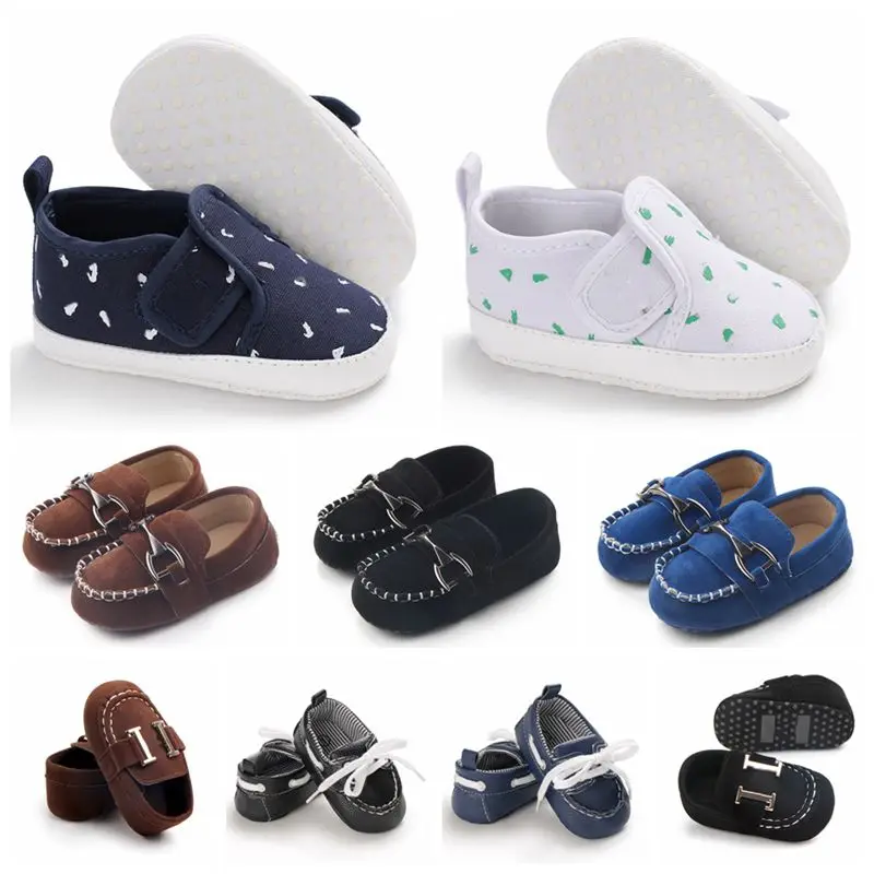 

Newborn Baby Shoes Prewalker Girls Boys Casual Flat Shoes Non-Slip Soft Sole Cotton Loafers Infant Toddler First Walkers 0-1Y