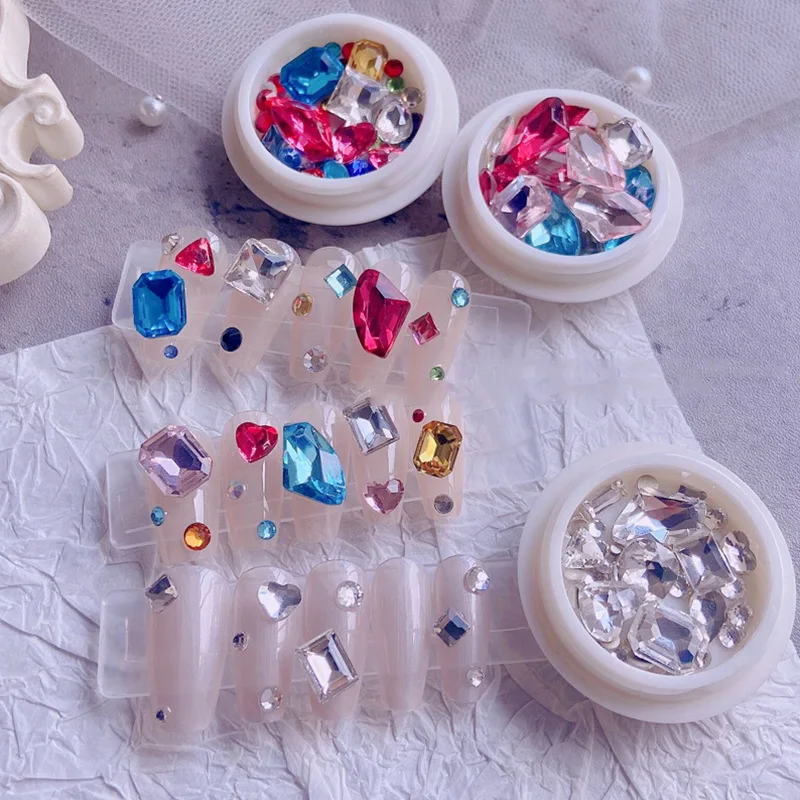 

Декоративные многогранные фрезы для ногтей, разноцветные фрезы для ногтей, универсальные модные полихроматические декоративные аксессуар...