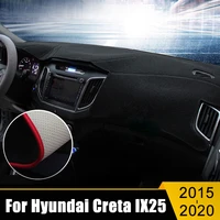 for hyundai creta ix25 2015 2016 2017 2018 2019 2020 car dashboard avoid light pad instrument panel cover mat carpet accessories