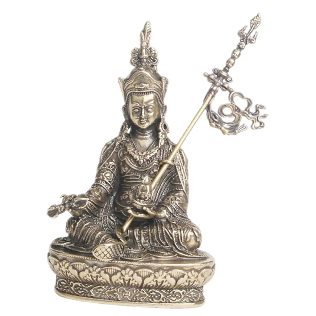 

Retro Copper Tibet Buddhism Statue Sculpture Feng Shui Gift Valuable Collection Living Room Decor Attractive & Serene Spiritual