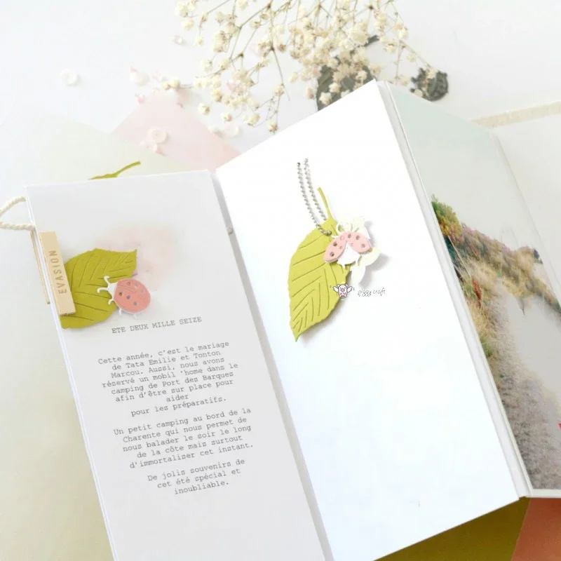 Новые металлические Вырубные штампы для рукоделия форма вырезания Леди Баг лист