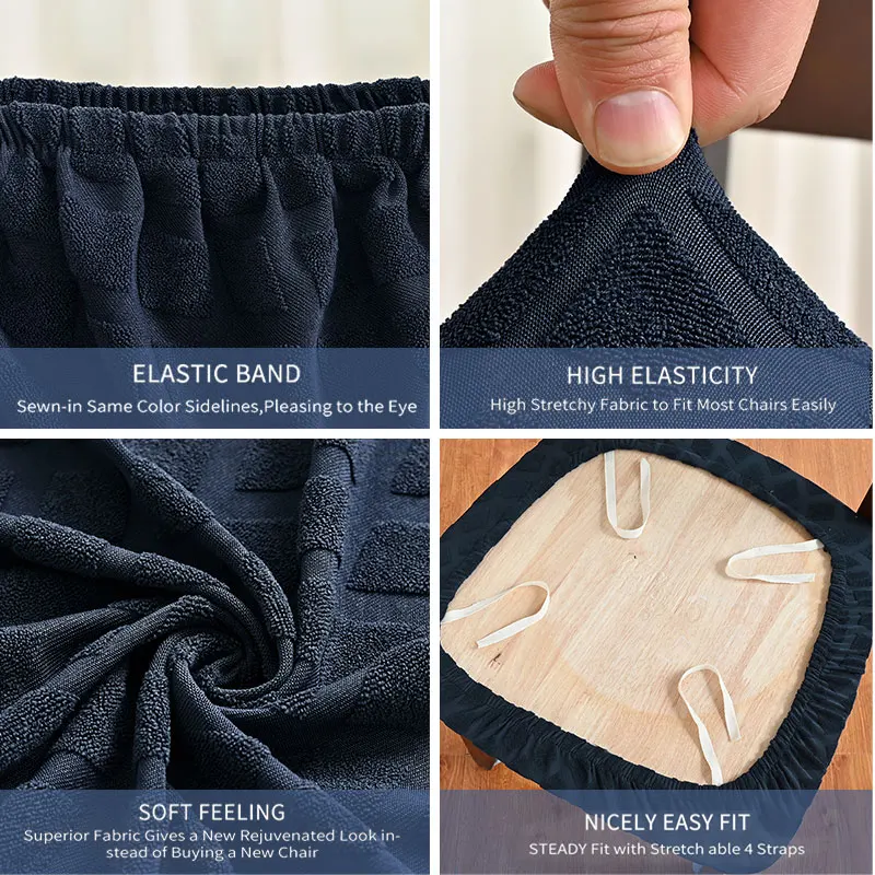 Эластичные чехлы на сиденья стульев подушки для обеденных с ремешками slipde Chair