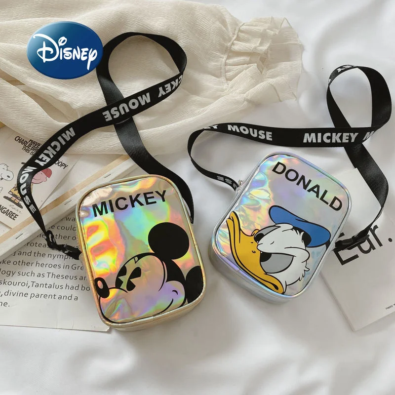 

Новая женская сумка через плечо Disney с Микки 2022, мультяшная Детская сумка-мессенджер через плечо, радиационная вместительная сумка