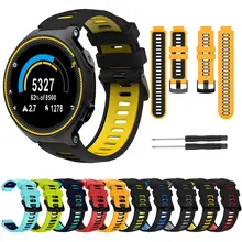 Watch Strap For Garmin Forerunner 735XT 235 220 230 620 630 Silicone Band Wrist Bracelet Smartwatch Accessories Double-color
