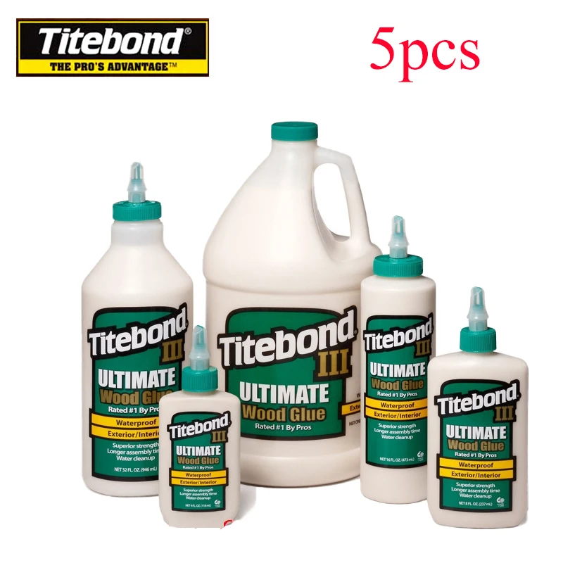 

Titebond Imported Excellent Woodworking glue 118 5pcs 3 Generations Of Wood Furniture Board Chair Guitar Instrument Repair 5pcs