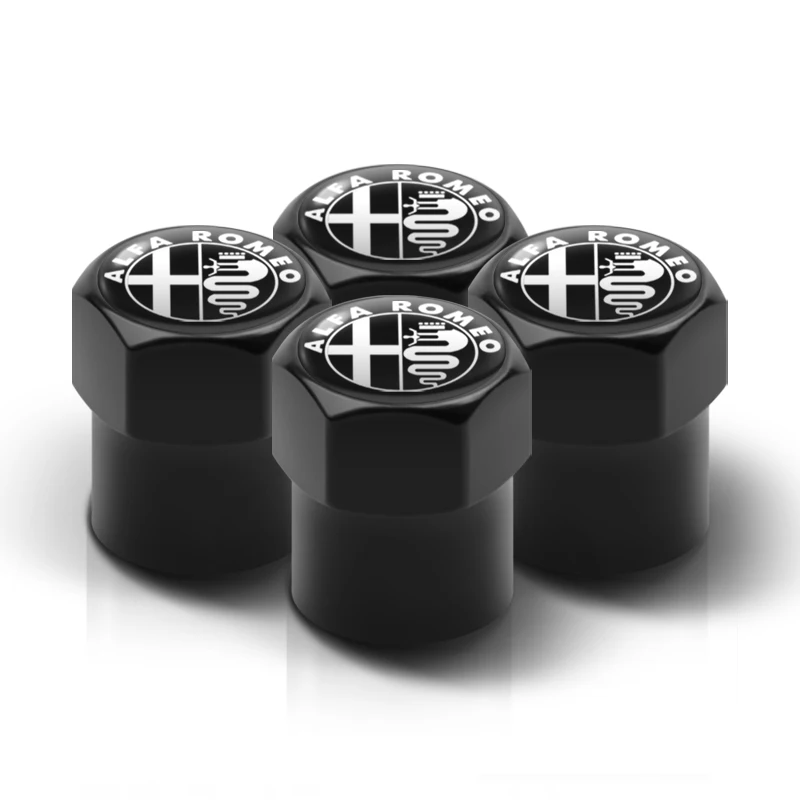 

4 шт., автомобильный Стайлинг, шины, болтовые колпачки для клапанов, значок для Alfa Romeo Mito Brera 147 Giulietta 159 156 Stelvio Sportiva Giulia