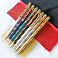 mss luxury classic red lacquer barrelgold long and thin drawbench ballpoint pen high quality golden clip writing smooth