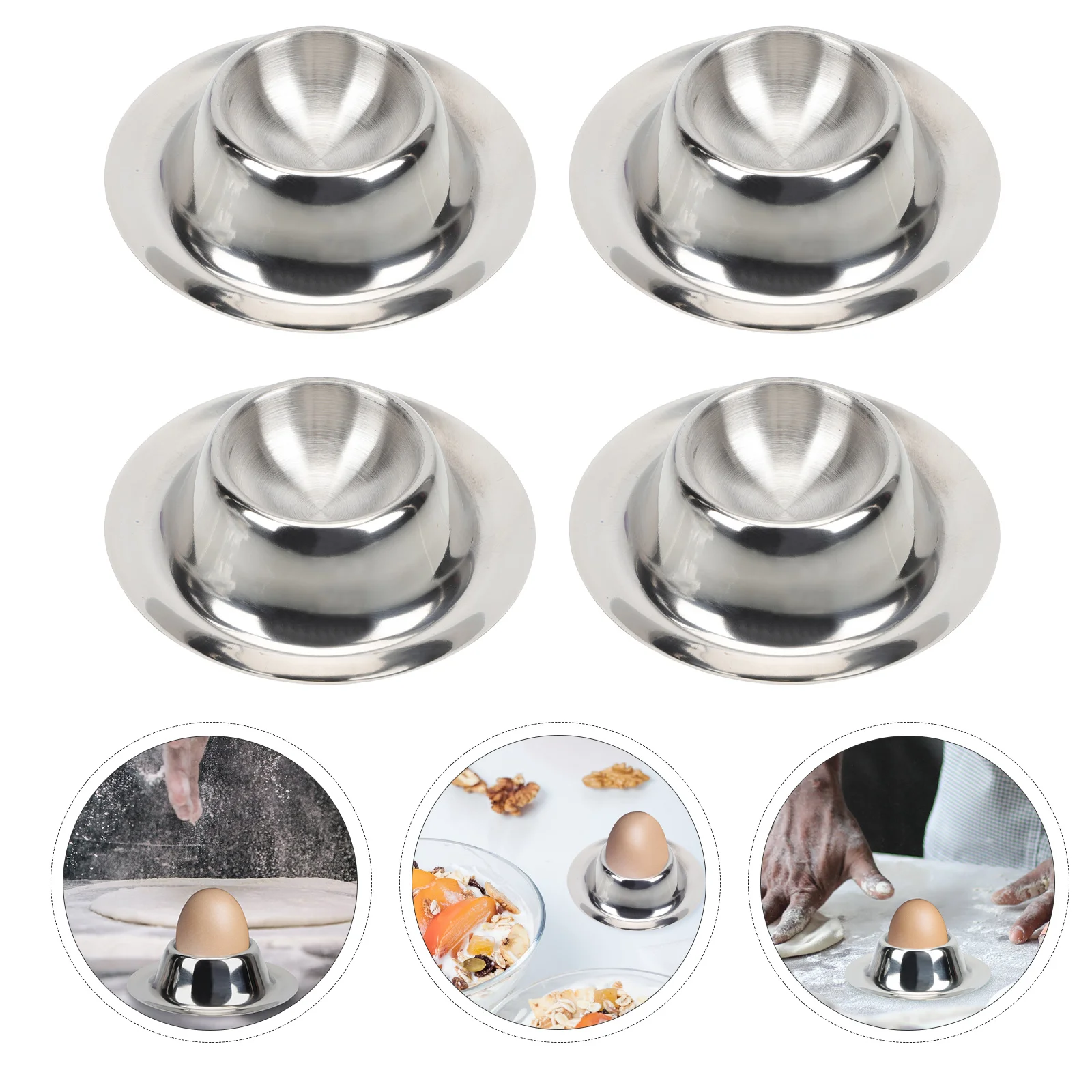 

Egg Tray Holding Cup Stainless Steel Household Holder Supply Multi-functional Stand