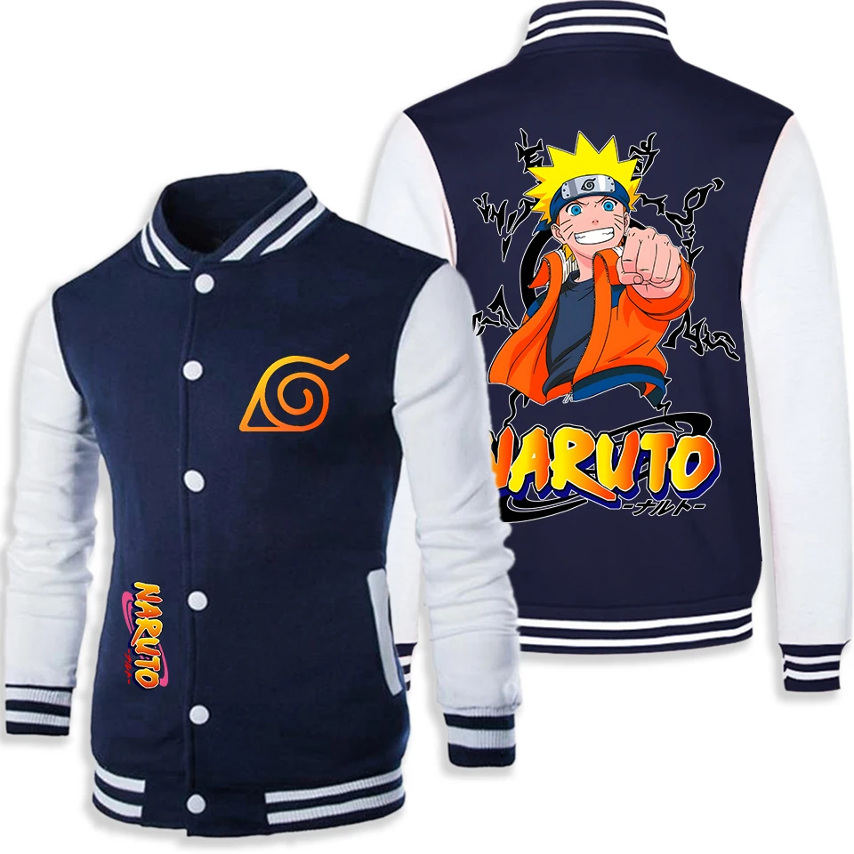 Куртка-бейсболка унисекс с символом Конохи из аниме «Наруто Узумаки», принт аниме, уличная одежда в стиле Y2K, повседневная куртка для мужчин и пар. (art.: 3920dd096f4b4) - 3920dd096f4b4