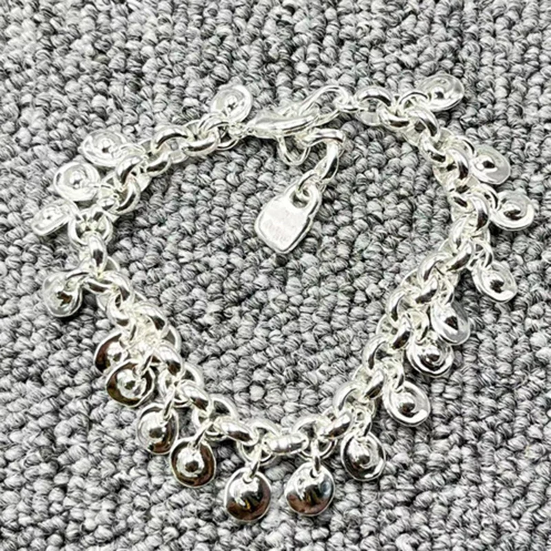 

European and American original fashion electroplating 925 silver luxury shell bracelet festival jewelry gifts