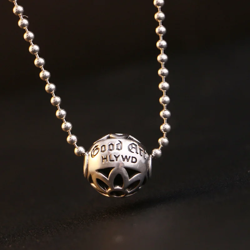 One Break Old Silver Maker стерлинговое серебро 925 полый кулон с вишневым цветком Ikkyu Goodart