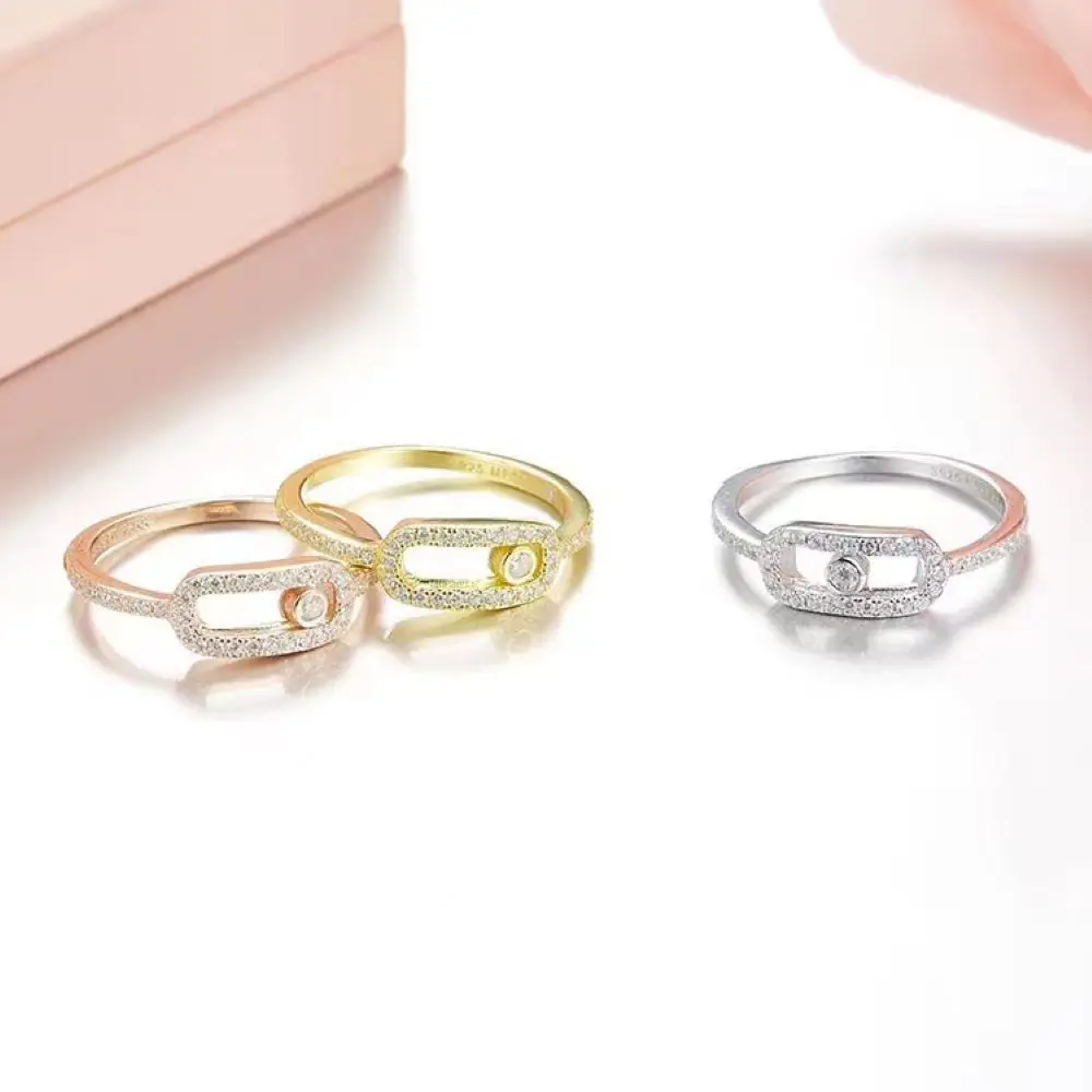 

Unique Design S925 Sterling Silver Luxury Fashion Exquisite Women's Activity Bead Ring Gives Friends And Lovers High Grade Ring