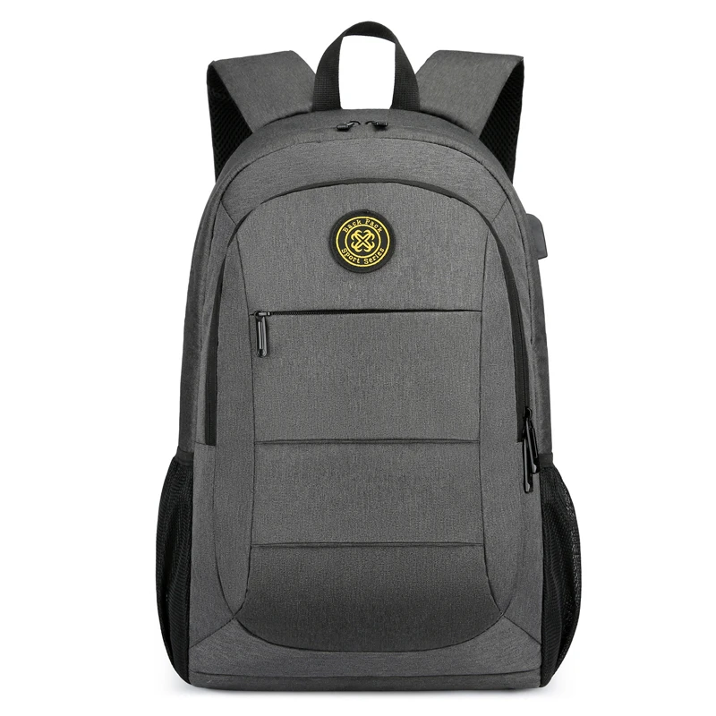 

Grey Brand Design Backpack For Men Laptop Bag 15.6 inch Casual Business Travel Back Bag Student School Bag Black Free Shipping