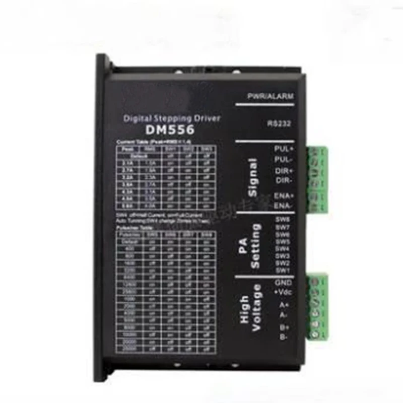 

DM556 2 phase driver for 57MM 86MM stepper motor 36-60 VDC 2.1A to 5.6A