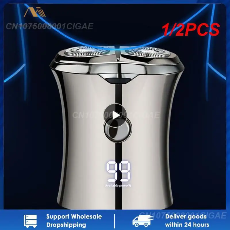 

1/2 шт., портативная электробритва с цифровым дисплеем