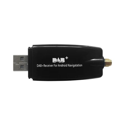 Автомобильный DAB+ адаптер с антенной, USB-интерфейс, портативный, для Android 5.1 и выше, для автомобильных радиоприемников