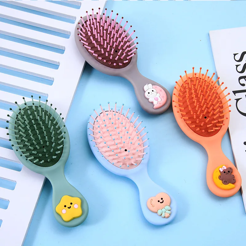 

Cute Airbag Comb Cartoon Bear Portable Plastic Air Cushion Head Massage Comb Girl Hair Accessories Brush Hairdressing Tools
