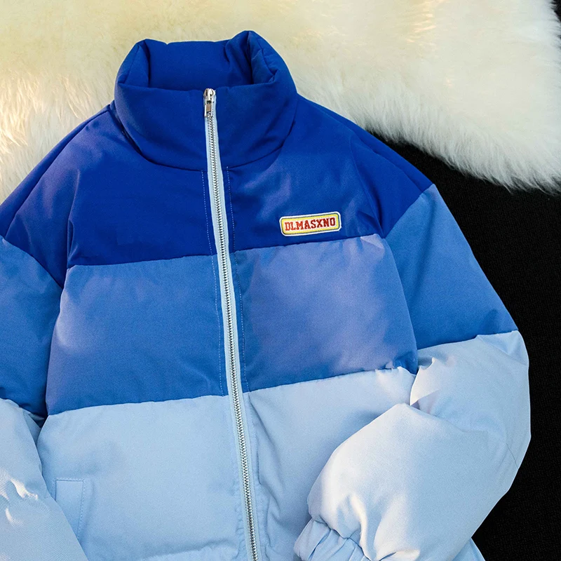 Women'S Gradient Pink Down Jackets 2022 Winter Baggy Comfortable Coat Thickening Warm Female Cotton Padded Puffer Jacket Outwear