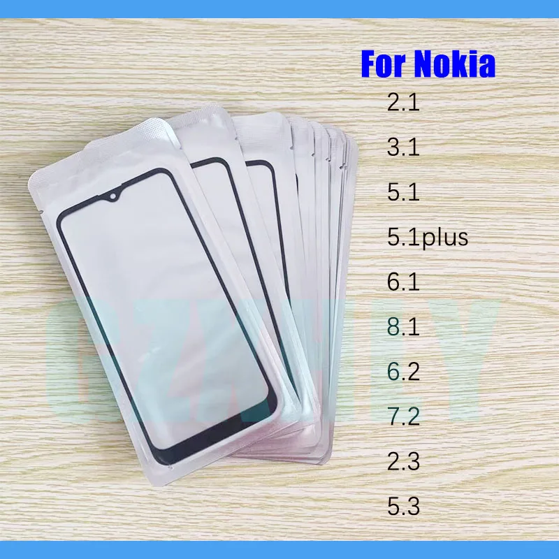 10 шт. Топ QC для Nokia 6 1 8 2 7 3 5 Plus ЖК передний сенсорный экран внешнее стекло объектива