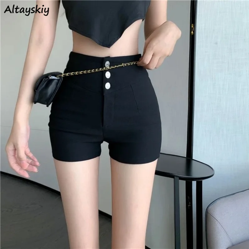 

Shorts Women Sexy All-match Simple High Waist Slim Students Korean Fashion Summer Шорты Женские Stylish Cozy Leisure Street Wear