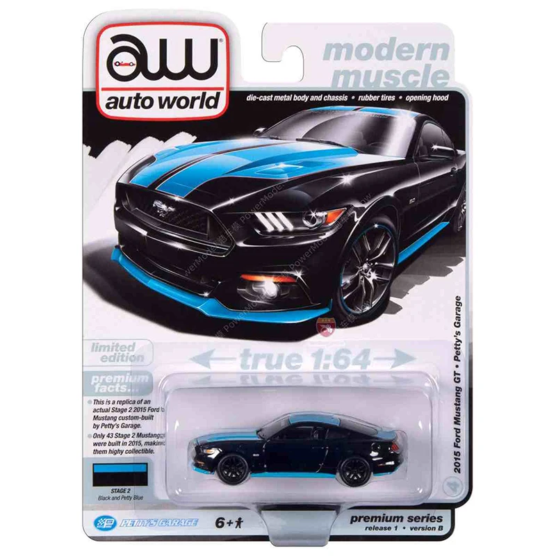 Auto World AW1:64 Challenger Hellcat Silverado F150 Пикап Mustang GT сплав имитация модели автомобиля