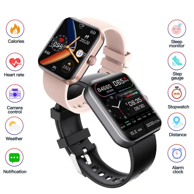 

F57L Smartwatch Magnetic Charging Smart Wristbands Body Temperature Monitoring Calorie Step Counter Men Women For Exercises