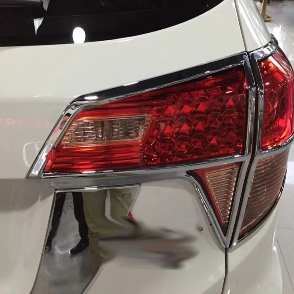 

For Honda HRV HR-V Vezel 2014-2017 2018 Accessories Car Chrome Rear Tail Lights Protection Trim Rear Lamps Cover Sticker